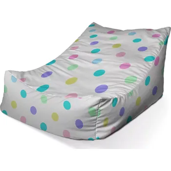 Sedací pytel Sedací vak Lounge Puntík vedle puntíku - Sablio - 80 x 95 x 50 cm