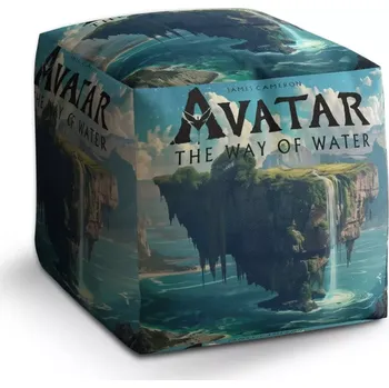 Taburet Sablio Taburet Cube Avatar The Way of Water Plovoucí ostrov: 40x40x40 cm