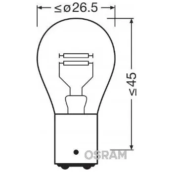 Povinná bezpečnostní výbava Žárovka Osram 7240 P21/5W 21 W 1 ks