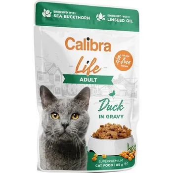 Calibra Cat Life kapsička Duck in Gravy SET 28x 85 g
