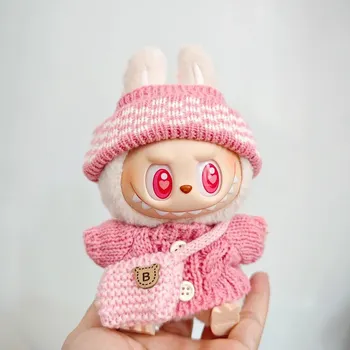 Panenka Oblečení labubu s doplňky | hračky - 1 sada - 3 ks růžová , žádné oblečení pro panenky, jen oblečení