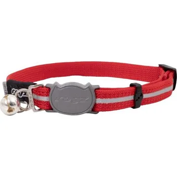 Rogz Alley Cat Safety obojek pro kočku červený vel. S