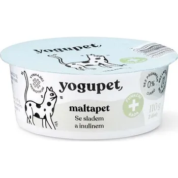 Pamlsek pro kočku Yogupet jogurt pro kočky se sladem 110 g