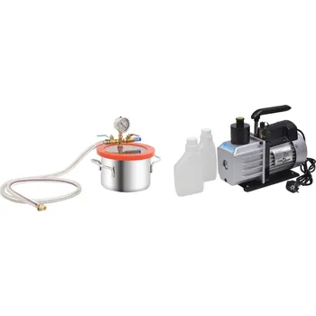 Čerpadlo vidaXL Vakuová komora s dvoustupňovým čerpadlem 3,7 l [3100537]