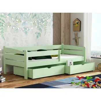 Dětská postel Dětská postel s úložným prostorem Zuza Barva dřeva: Zelená, 80x180