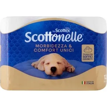 Toaletní papíry Toaletní papír bez vůně SCOTTONELLE 6 ks