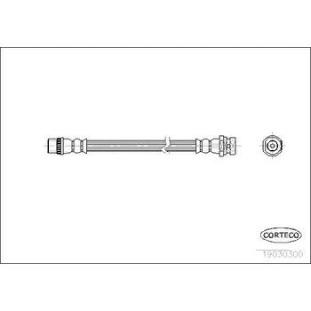 Brzdová hadice Brzdová hadice CORTECO 19030300