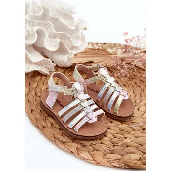 Dívčí sandály Dětské Gladiátorské Sandálky S Páskem V Multibarevném Designu Radovia Barva: Barevná, Velikost: 25