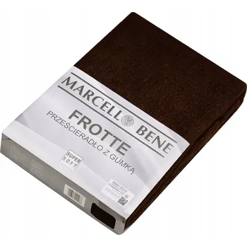 Prostěradlo Prostěradlo s gumou froté 180x200+30 cm, tmavě hnědá