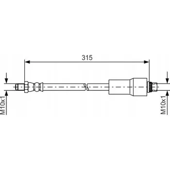 Brzdová hadice Bosch 1 987 476 432 Flexibilní brzdová hadice