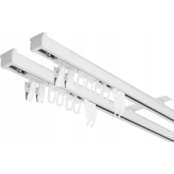 Garnýž Garnýž Stropní kolejnice hliníková dvojitá PS bílá 270 cm