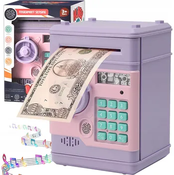 Pokladnička Elektronická Pokladnička, Trezor na Peníze pro Děti, Digitální Bankomat