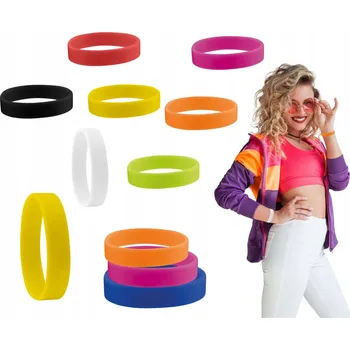 Náramek Silikonový náramek gumový na ruku barevný silikonka