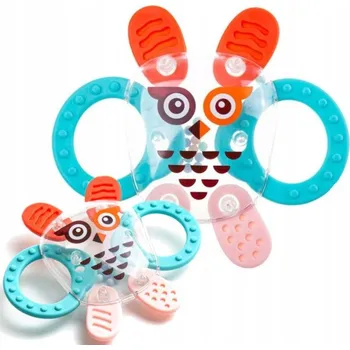 Hračka pro kojence Akuku chrastítko - kousátko na prořezávání zoubků Kosmo