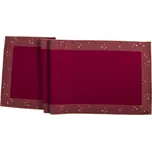 Sander Běhoun na stůl Starlight, 50 x 150 cm, burgundy 826969-26