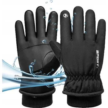 Rukavice VODĚODOLNÉ CYKLISTICKÉ RUKAVICE S DOTYKOVÝM OVLÁDÁNÍM ZIMNÍ