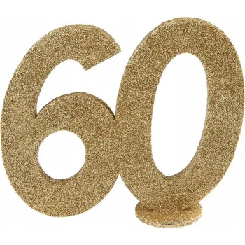 Party dekorace Dekorace na stůl Šedesátka zlatá 60