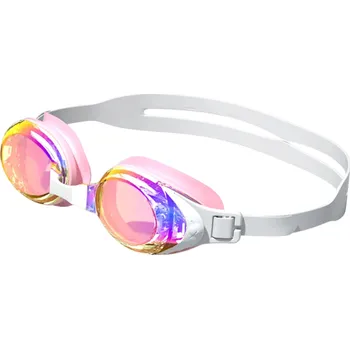 Plavecké brýle Profesionální plavecké brýle UV ochrana Anti-Fog Silikonový rám Polykarbonátové čočky Nastavitelný pásek Závodní brýle růžová