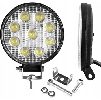 PRACOVNÍ LED LAMPA HOALTE 27W 9x3W KULATÁ