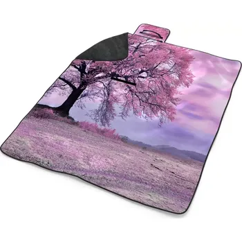 deka Sablio Plážová deka Růžový strom: 200x140 cm