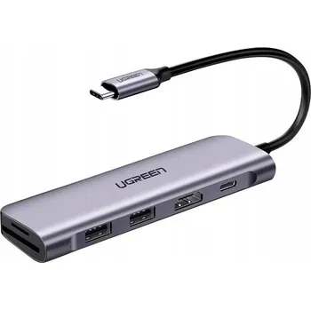 USB hub Adaptér / Hub 6v1 UGREEN Revodok CM195 USB-C na 2x USB 3.0, HDMI, SD/microSD
