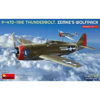 Plastikový model P-47D-11RE THUNDERBOLT. ZEMKEHO WOLFPACK. MINIART 48034