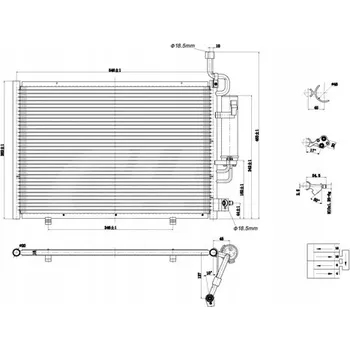 Výparník klimatizace CHLADIČ KLIMATIZACE HART 629 983