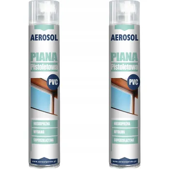 Montážní pěna 2x MONTÁŽNÍ PĚNA NÍZKOTLAKÁ PISTOLOVÁ POLYURETANOVÁ PU RYCHLESCHNOUCÍ