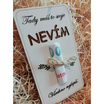 Obálka Obálka na peníze k narozeninám - Nevím