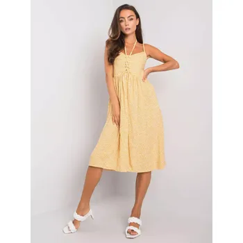 Dámské šaty Šaty RO SK 8009 1.87P žlutá S