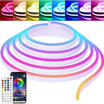 LED páska LED pásek RGB 6m s dálkovým ovládáním a aplikací, LED diody pro TV, osvětlení, LED lišta