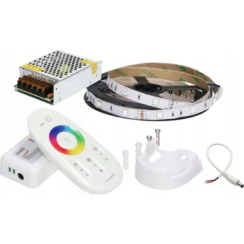 LED páska LED pásek 5 m SMD5050 RGB AKB-Poland s dotykovým dálkovým ovládáním