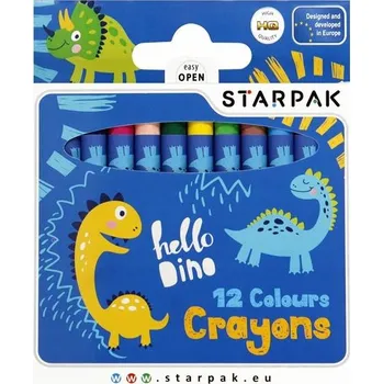 Pastelka Voskové Pastelky 12 barev Dino STARPAK 512004