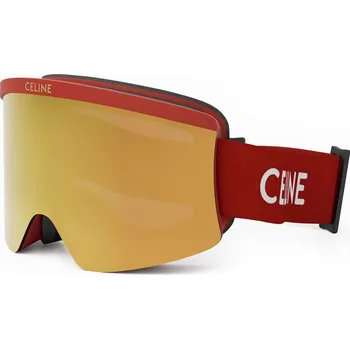 Cyklistické kalhoty Lyžařské brýle Celine CL40302U0067C Ski Mask Matte Red/Smoke Mirror