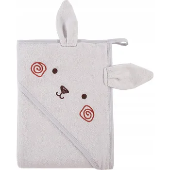 Eevi Pončo osuška Mellow Šedá 100x100 cm