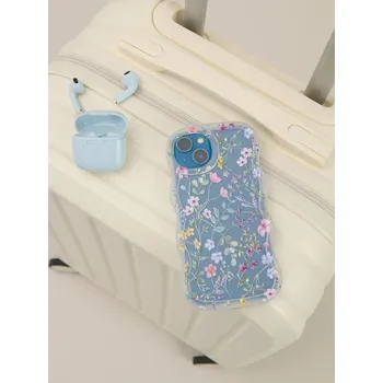 Pouzdro na mobilní telefon Sinsay - Vlnité pouzdro na iPhone 13/14 s květinovým vzorem - vícebarevná - 197HJ-MLC - 197HJ-MLC-ONE