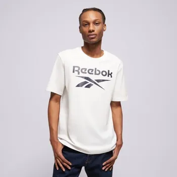 Pánské tričko Reebok Tričko Chad Big Logo Crew Neck Ss Tee Bílá S