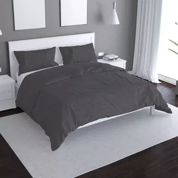 Povlečení Saténové povlečení Charcoal - Sablio - 140x220 / 90x70