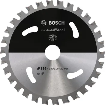Pilový kotouč BOSCH Standard for Steel 2608837746 136 x 20 x 1,2 mm 30 zubů