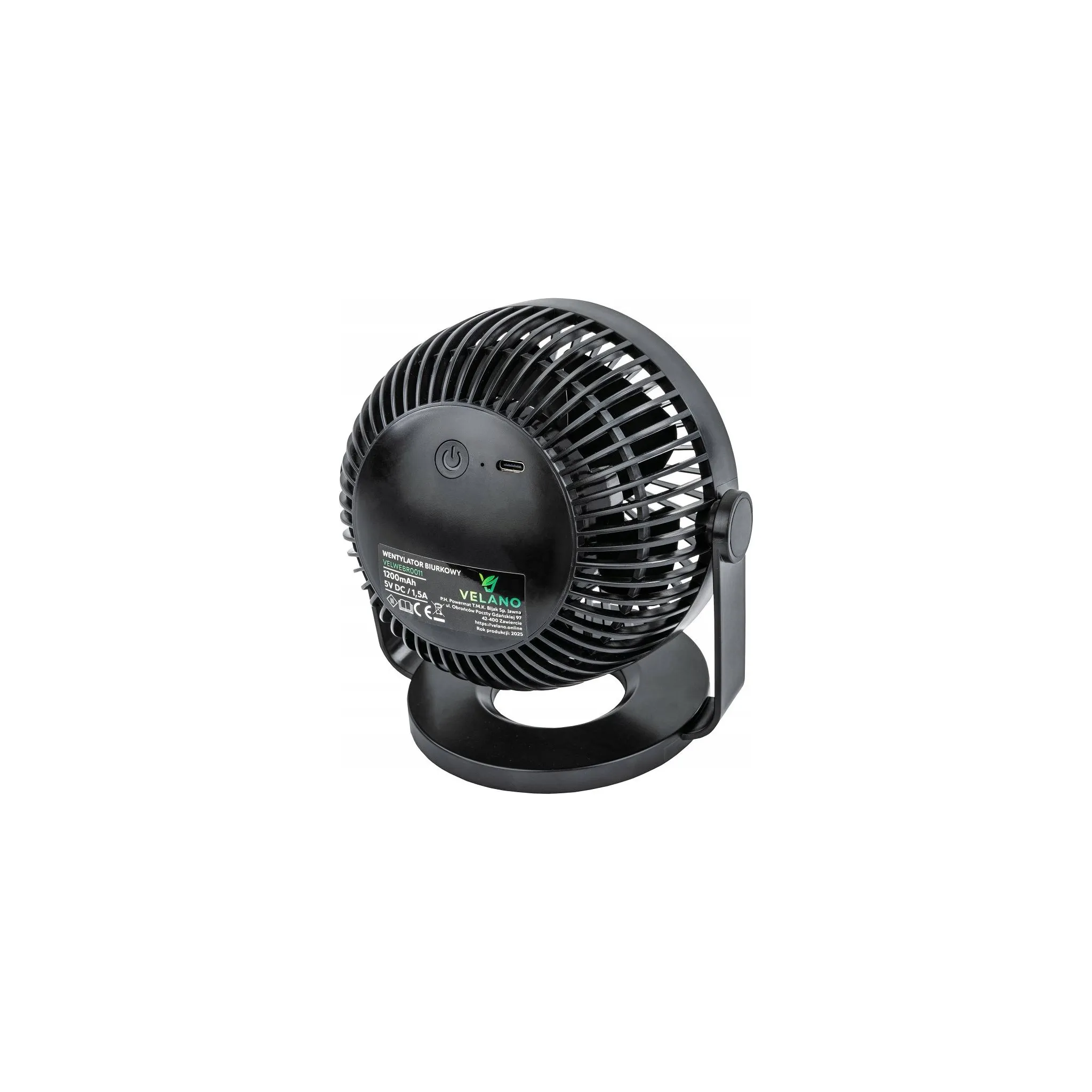Fotografie 5 - Domácí ventilátor Powermat Velano VELWEBS0011