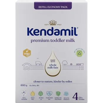 dětská jídelní sada KENDAMIL pokračovací mléko Premium 4 (600g) EXPIRACE