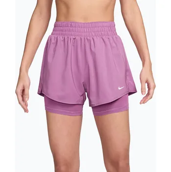 Dámské oblečení Dámské šortky Nike One Dri-Fit High-Waisted 3" 2In1 light magenta/white