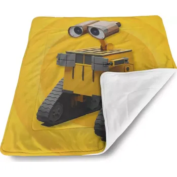 Dětská deka Sablio Dětská deka pro miminko Wall-E robot Žlutý - 80x100 cm