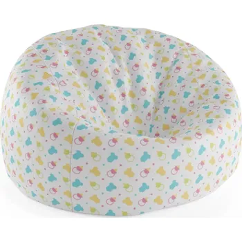 Sedací pytel Sablio Sedací vak Cocoon Dudlíky a body - 115 x 75 cm x 45 cm - Sablio