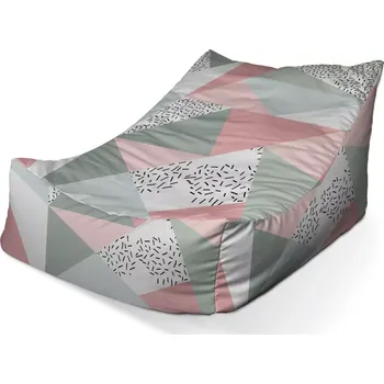 Sedací pytel Sedací vak Lounge Obrazce v něžných barvách - Sablio - 80 x 95 x 50 cm