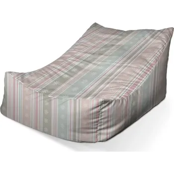 Sedací pytel Sedací vak Lounge Pruhy a tečky - Sablio - 80 x 95 x 50 cm