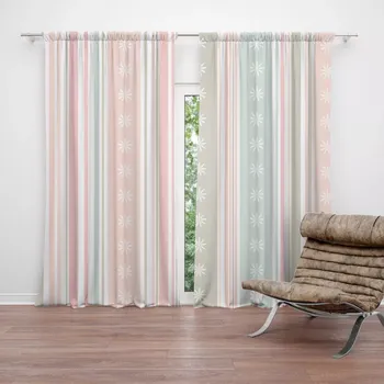 Závěs Sablio Závěsy Pruhy a tečky: 2 ks - 140x250 cm - Sablio