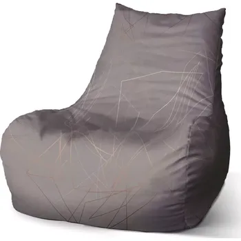 Sedací pytel Sedací vak Bean Trojúhelníková abstrakce - Sablio - 60 x 70 x 70 cm