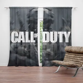 Závěs Sablio Závěsy Call of Duty Voják: 2 ks - 140x250 cm - Sablio
