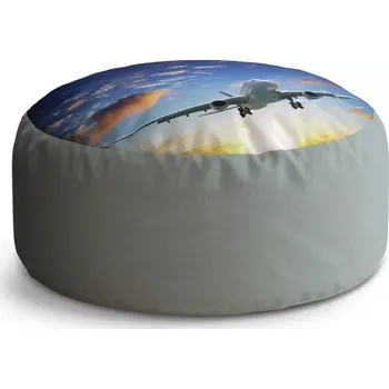 Taburet Sablio Kulatý taburet Circle Letadlo 2: 38x48 cm - Sablio